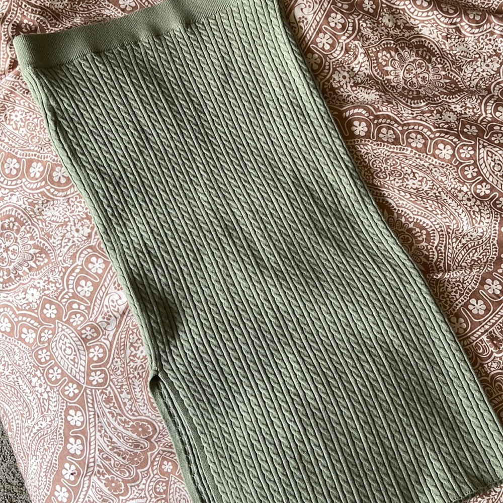 Suzy Shier Cable Knit Bodycon Skirt